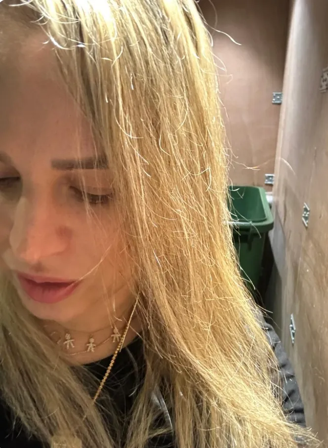 Customer’s hair after using Caroline K