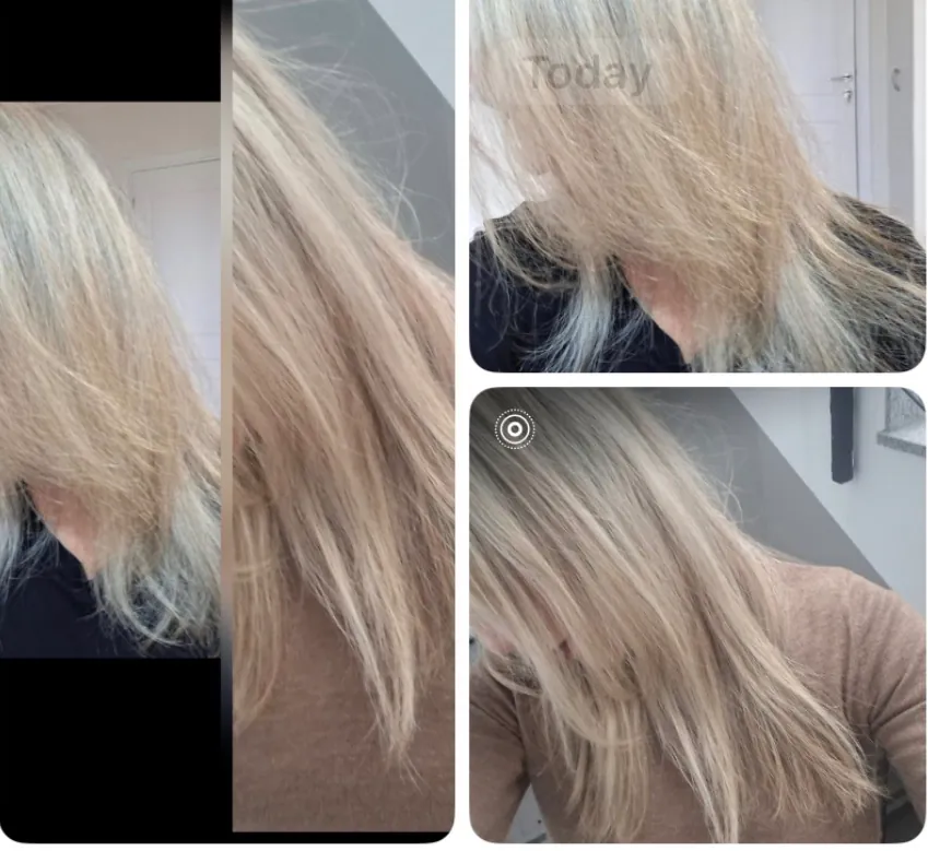Customer’s hair after using Caroline K